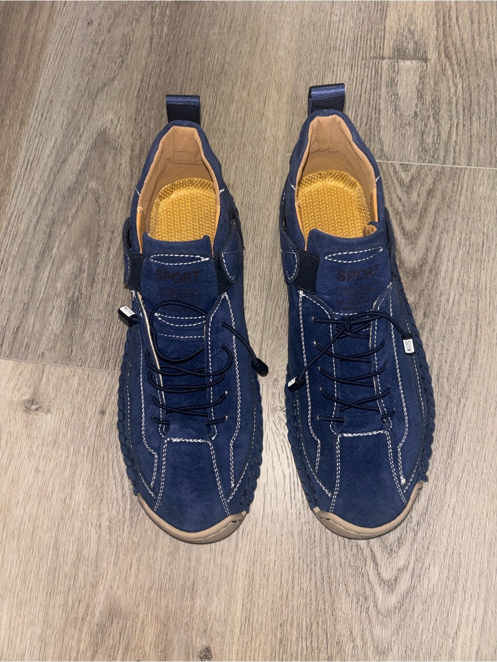 Women’s Suede Navy Casual Lace-Up Sneakers